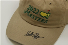 Scottie Scheffler Signed 2022 Masters Tournament Khaki Hat JSA ALOA