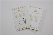 Augusta National GC Exclusive Bauble 'Clubhouse' Stitched Putter Stocking in Bag