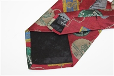 Augusta National Golf Club Badges & Tickets Collage Silk Neck Tie - Used
