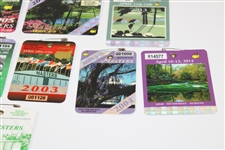 Complete Run of Nineteen (19) Masters Tournament SERIES Badges - 2001-2019