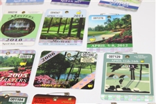 Complete Run of Nineteen (19) Masters Tournament SERIES Badges - 2001-2019