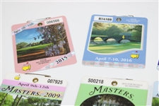 Complete Run of Nineteen (19) Masters Tournament SERIES Badges - 2001-2019