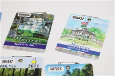 Complete Run of Nineteen (19) Masters Tournament SERIES Badges - 2001-2019