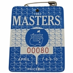 1983 Masters Tournament SERIES Low Number Badge #00080 - Seve Ballesteros Winner