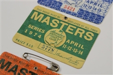 1971, 1974 & 1979 Masters Tournament SERIES Badges - Coody, Player & Zoeller Winners