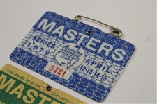 1971, 1974 & 1979 Masters Tournament SERIES Badges - Coody, Player & Zoeller Winners