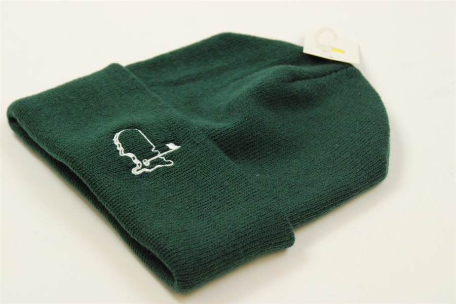 Masters Tournament Dk Green Beanie Cap - New with Tags