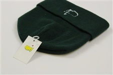Masters Tournament Dk Green Beanie Cap - New with Tags