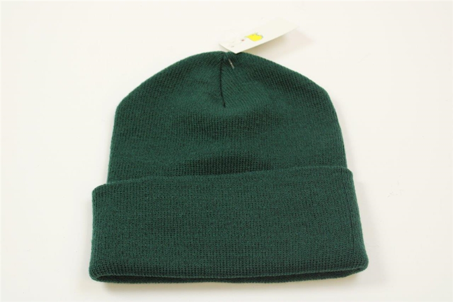 Masters Tournament Dk Green Beanie Cap - New with Tags