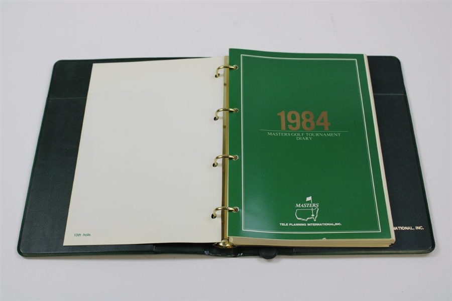 1984 Masters Tournament Diary Binder - Compliments of Teleplanning Intl.