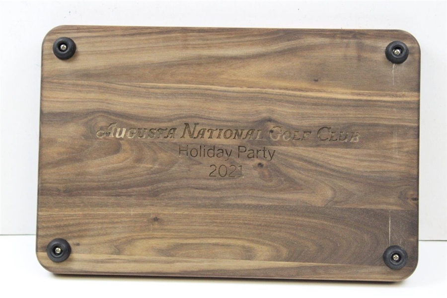 Augusta National Golf Club 2021 Holiday Party Clubhouse Wood Cutting Board