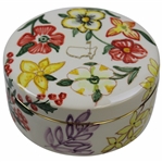 Augusta National Masters Dellarte Ltd Ed #16/100 Hand Painted Floral Ceramic Dish New in Box