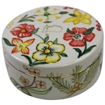 Augusta National Masters Dellarte Ltd Ed #16/100 Hand Painted Floral Ceramic Dish New in Box