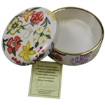 Augusta National Masters Dellarte Ltd Ed #16/100 Hand Painted Floral Ceramic Dish New in Box