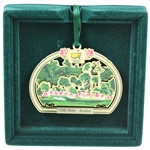2021 Augusta National Golf Club Gold '13th hole - Azalea' Holiday Ornament in Box