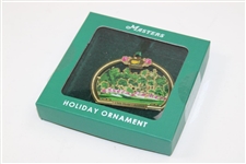 2021 Augusta National Golf Club Gold '13th hole - Azalea' Holiday Ornament in Box