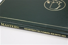 1986 Masters Tournament Green Annual Book with Video Order Card - Jack Nicklaus Winner
