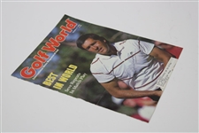 Seve Ballesteros signed 1985 GolfWorld Magazine Cover Only JSA ALOA