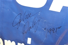 John Daly Signed Large 1991 PGA Championship at Winged Foot GC Blue Banner JSA ALOA