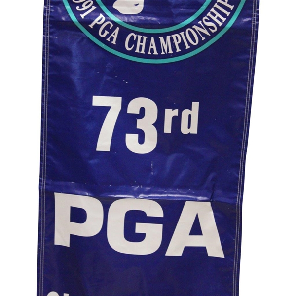 John Daly Signed Large 1991 PGA Championship at Winged Foot GC Blue Banner JSA ALOA