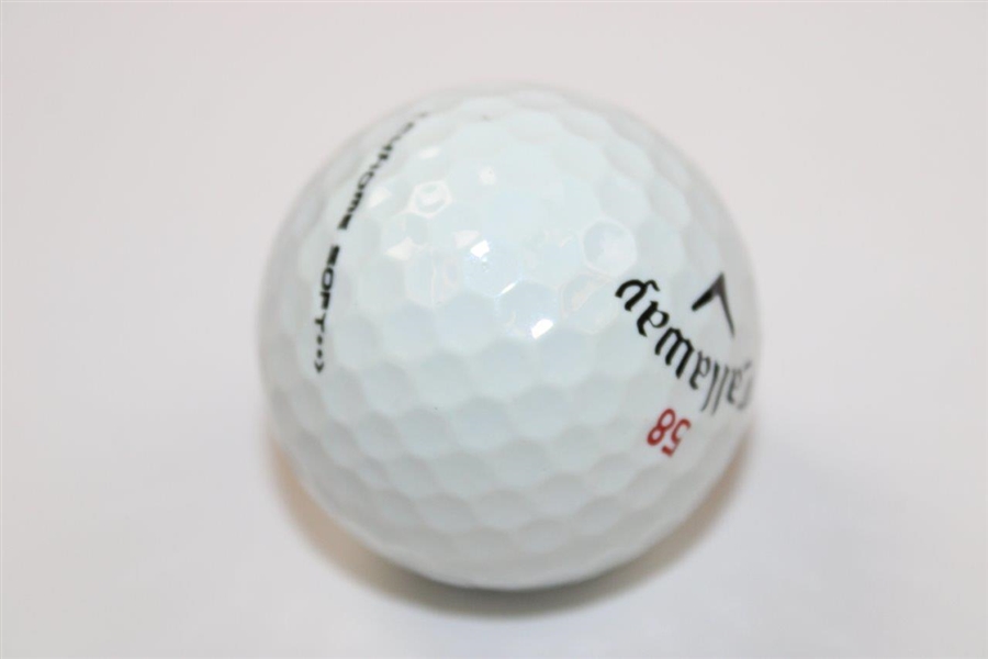Jim Furyk Signed Callaway '58' Logo Golf Ball JSA ALOA