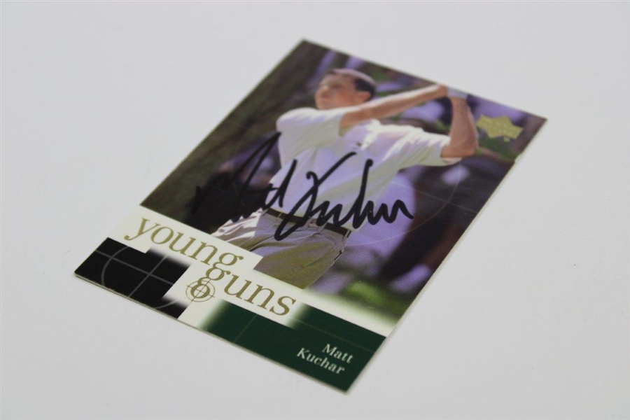 Matt Kuchar Signed 2001 Upper Deck 'Young Guns' Rookie Golf Card JSA ALOA