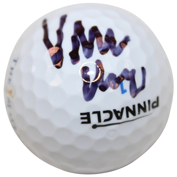 Viktor Hovland Signed Pinnacle Players Championship Logo Golf Ball JSA ALOA