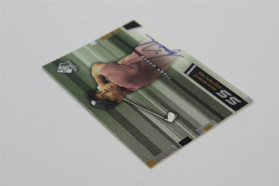 Tiger Woods Signed 2003 Upper Deck SP SS-TW10 Scorecard Signatures Golf Card