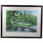 Byron Nelson Signed Ltd Ed A.P. The 12th At Augusta Painting by Helen Rundell - 21/50 JSA ALOA