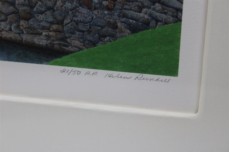 Byron Nelson Signed Ltd Ed A.P. 'The 12th At Augusta' Painting by Helen Rundell - 21/50 JSA ALOA