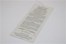 1996 Walt Disney World Golf Classic Daily Full Ticket #0088395 - Tiger's 2nd Career PGA Victory