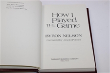 Byron Nelson Signed 1993 'How I Played The Game'  Ltd Ed Book 448/500 JSA ALOA