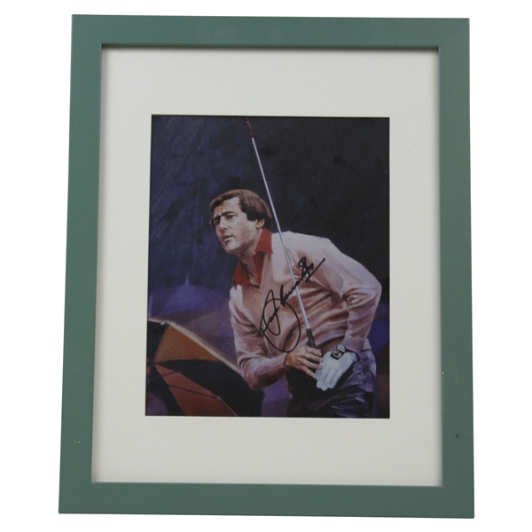 Seve Ballesteros Signed Post Swing Artist Depiction - Framed JSA ALOA