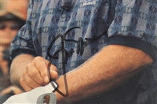 Jack Nicklaus Signed Adjusting Golf Glove Photo JSA ALOA