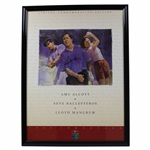 Seve Ballesteros Signed World Golf Hall of Fame Poster - Framed JSA ALOA