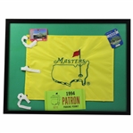Masters Collage With Undated Flag, 1998 & 1999 Badges & 1994 Parking Permit - Framed