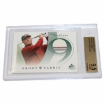 Jack Nicklaus Front 9 Fabrics Game Used Card Beckett Graded 9.5 #0015486362