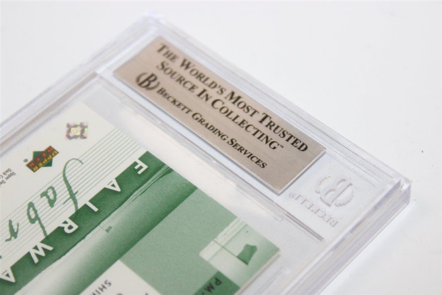 Phil Mickelson Fairway Fabrics Card Beckett Graded 9 #0015486358