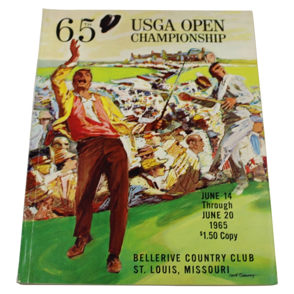 1965 US Open at Bellerive Country Club Official Program - Gary Player