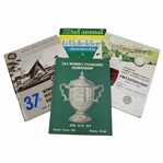 Four (4) Mickey Wright Programs From Wins: 1961-1962 Augusta Title Holder, 1958 LPGA & 1966 Western Open