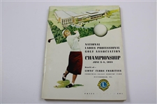 Four (4) Mickey Wright Programs From Wins: 1961-1962 Augusta Title Holder, 1958 LPGA & 1966 Western Open