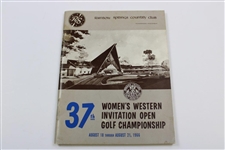 Four (4) Mickey Wright Programs From Wins: 1961-1962 Augusta Title Holder, 1958 LPGA & 1966 Western Open