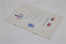 1951 Britain & USA Mixed Foursome Program 