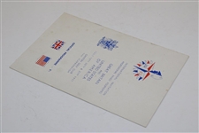 1951 Britain & USA Mixed Foursome Program 