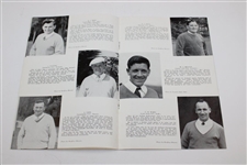 1951 Britain & USA Mixed Foursome Program 