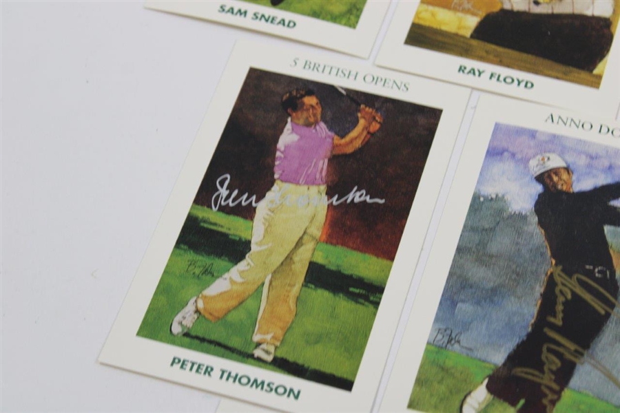 Golfs Greatest Set Signed by 9 inc. Hogan, Nicklaus, Palmer & Sarazen JSA ALOA