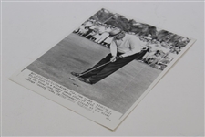 Two (2) Wire Photos From Sam Sneads 1938 And 1955 Miami Open Wins