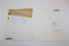 Two (2) Wire Photos From Sam Sneads 1938 And 1955 Miami Open Wins