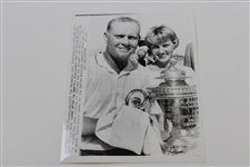 Two (2) Wire Photos From Jack Nicklaus Wins - 1963 & 1973 PGA Championships