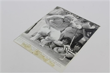 Two (2) Wire Photos From Jack Nicklaus Wins - 1963 & 1973 PGA Championships